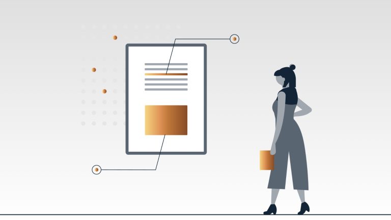 Professionista gestisce contenuti digitali su interfaccia web interattiva