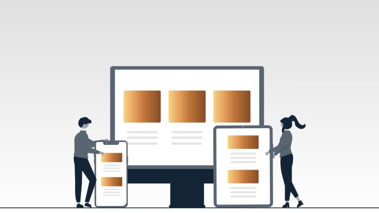 Team lavora su design responsive per sito web e dispositivi mobili