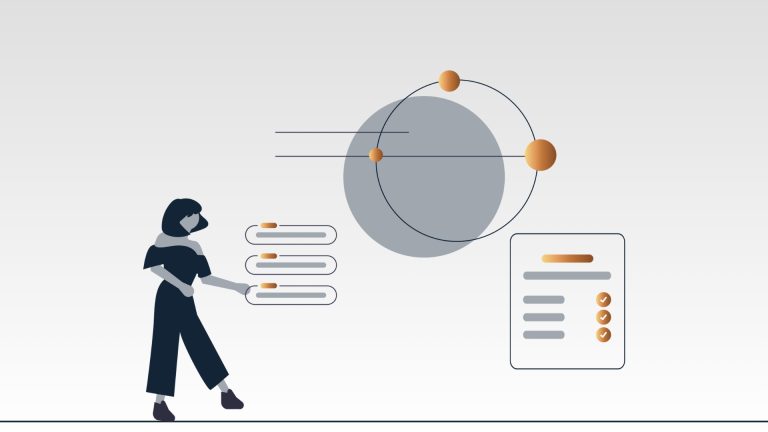 Professionista analizza dati digitali e flussi di informazioni online