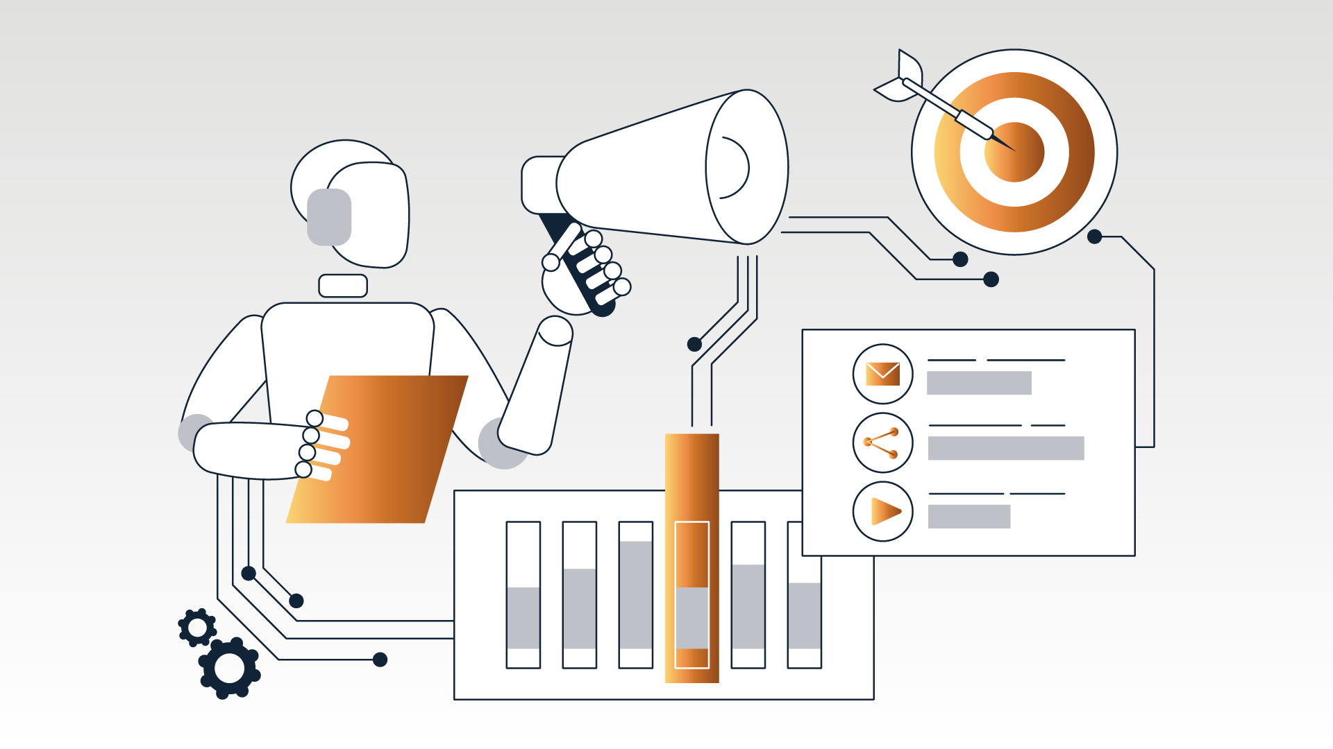 Scopri come l'intelligenza artificiale sta rivoluzionando il marketing: dagli agenti AI alla personalizzazione su scala, fino agli strumenti che OTO Agency usa ogni giorno nella sua ricerca e sviluppo.