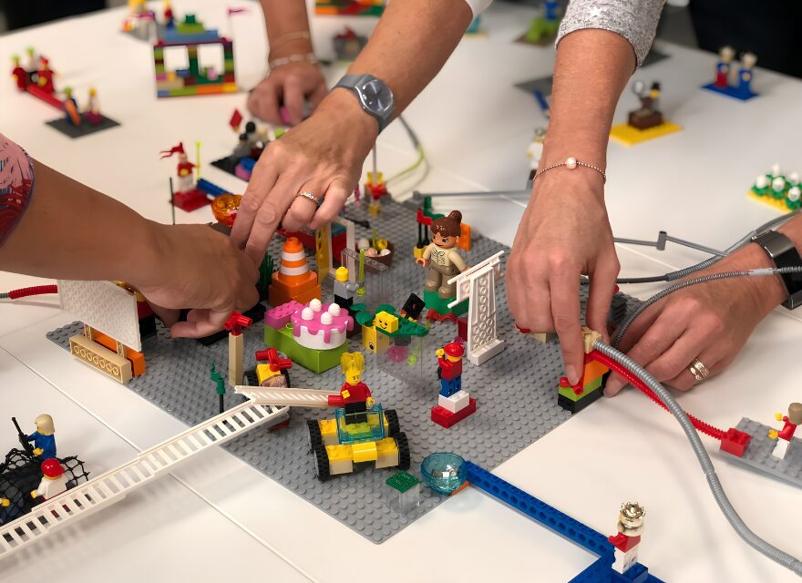LEGO Serious Play team workshop Team building with LEGO bricks during a LEGO Serious Play workshop