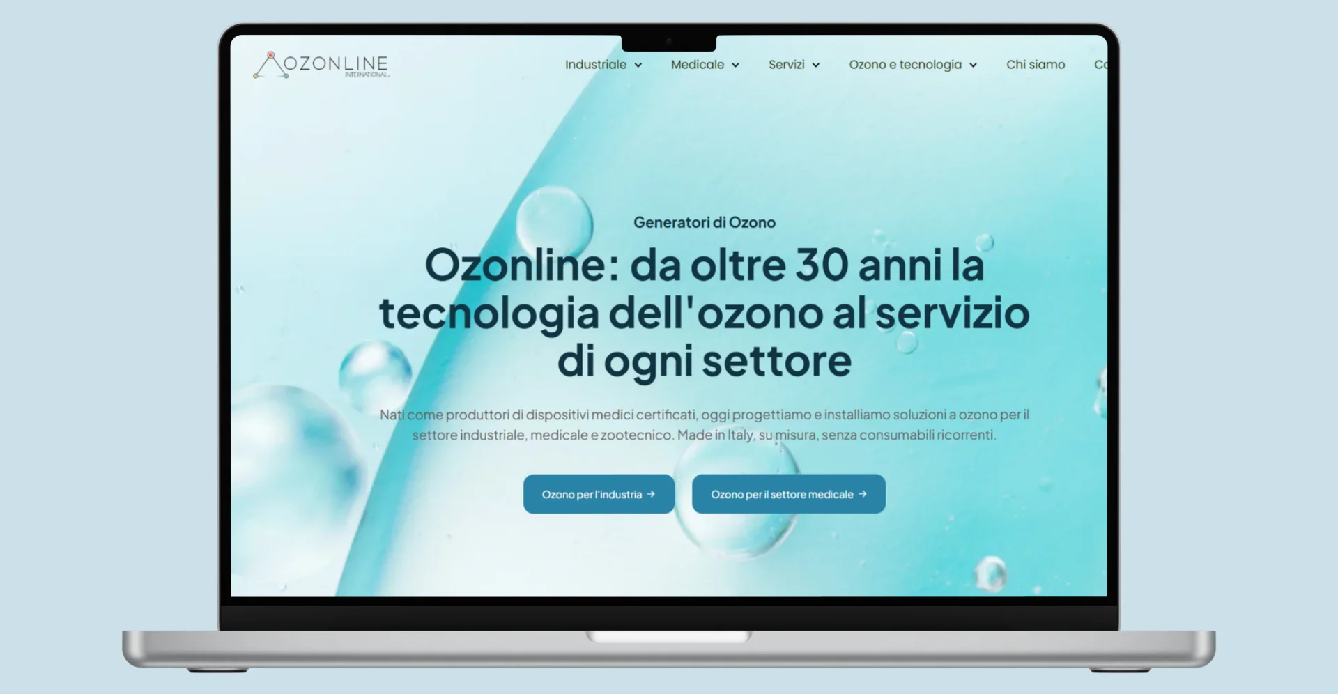 Dal sito alle campagne: un lancio digitale per far conoscere trent'anni di tecnologia dell'ozono - 1